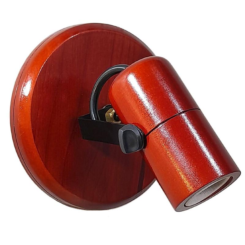 Spot simples de madeira luminária para 1 lâmpada teto ou parede para ...