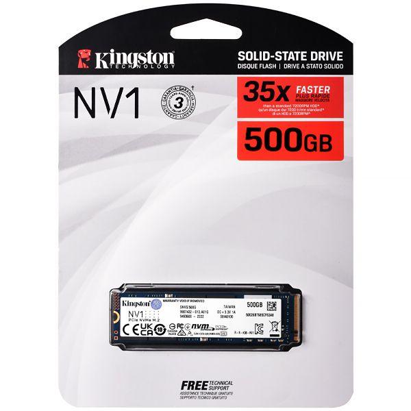 Ssd m.2 500gb nvme kingston nv1 snvs/500g 2100mb/s - SSD - Magazine Luiza