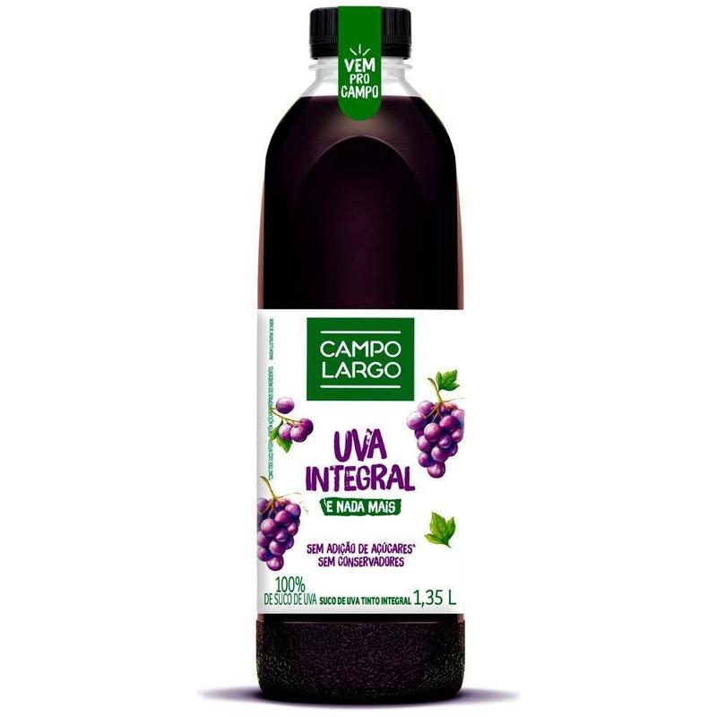 Suco Campo Largo Uva Integral 1.350Ml - Suco - Magazine Luiza