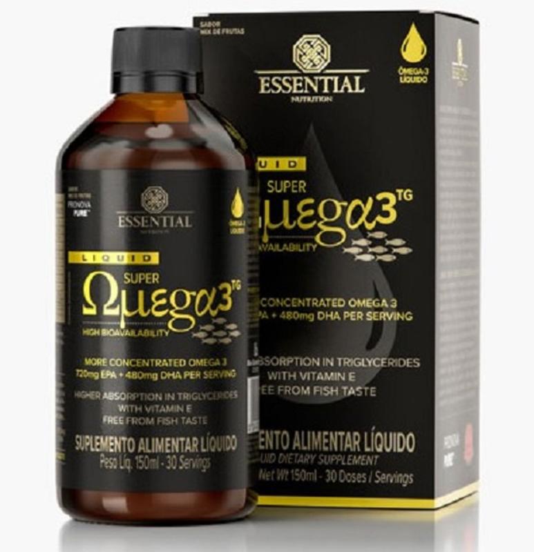 Super Omega 3 TG Liquid de 150 ml Liquido Essential Nutrition Ômega