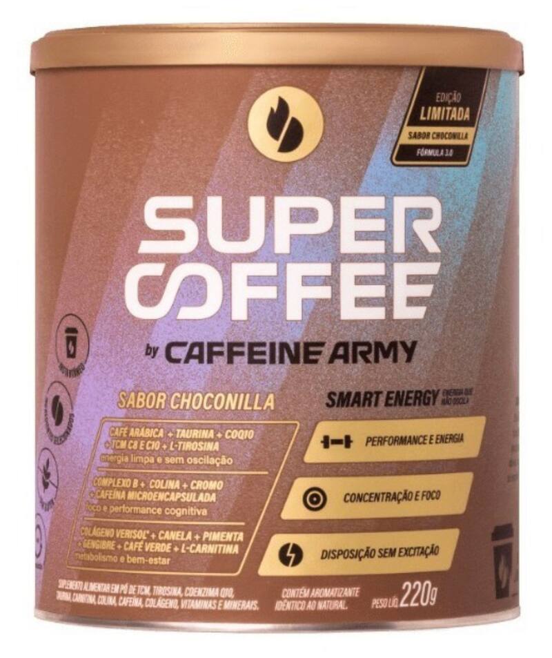 SuperCoffee 3.0 Café 220g - Pré Treino - Caffeine Army - Cafeína ...