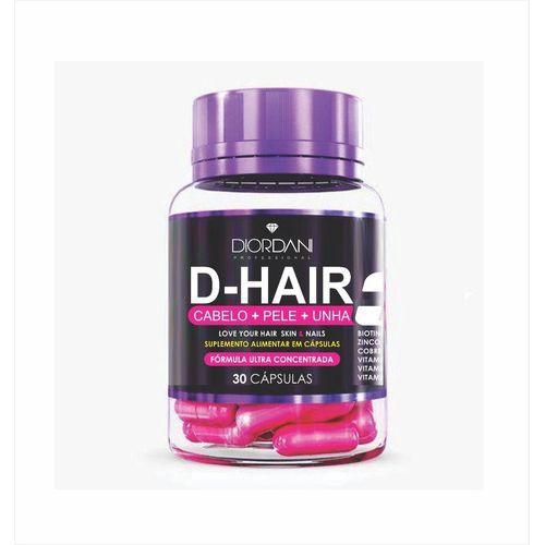 Suplemento alimentar cresce cabelo d-hair 30 cápsulas - DIORDANI ...