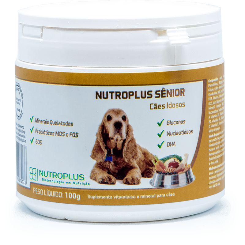 Suplemento Alimentar Nutroplus Sênior para cães idosos 100g - Vitaminas ...