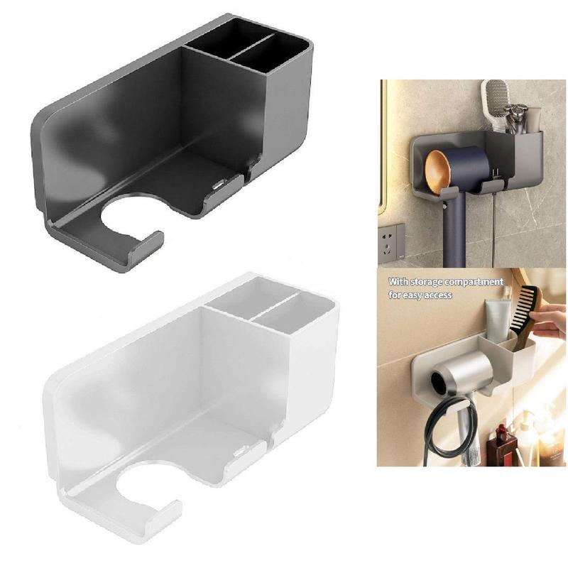 Suporte Porta Secador Escova Cabelos Adesivo Parede Banheiro - Y888 ...
