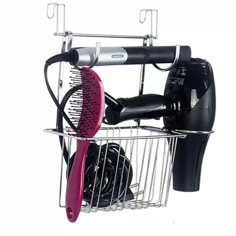 Suporte Secador Cabelo Chapinha Porta Escova Cesto Suspenso - Passerini ...