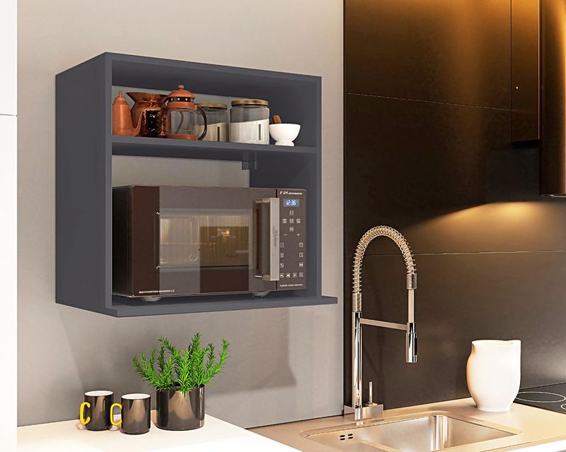 Suporte Suspenso Microondas / Forno Elétrico / Nicho Porta Temperos ...