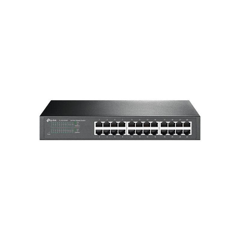 Switch Roteador Tp Link Tl Sg1024D Com 24 Portos De 10 100 1000Mbps ...