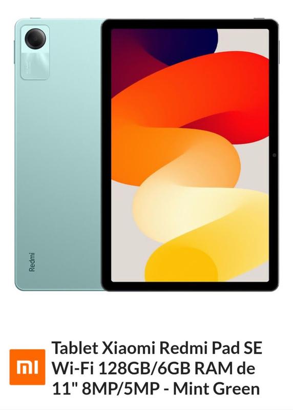 Tablet Pad SE 128gb 6 de ram Wi Fi - Verde Lançamento - Celular ...