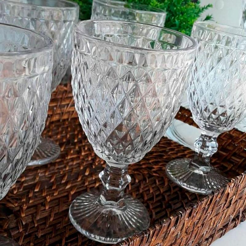 Taças Para Água Suco Diamante 320mL Hauskraft 6 unidades - Taça de Água ...