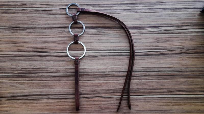 Tala Chicote de Cavalo Em Couro Com 3 Argolas de Inox Para Cavalgada ...
