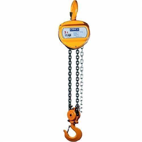 Talha manual com capacidade de 500 kg e 5 metros de corrente - TC500 ...
