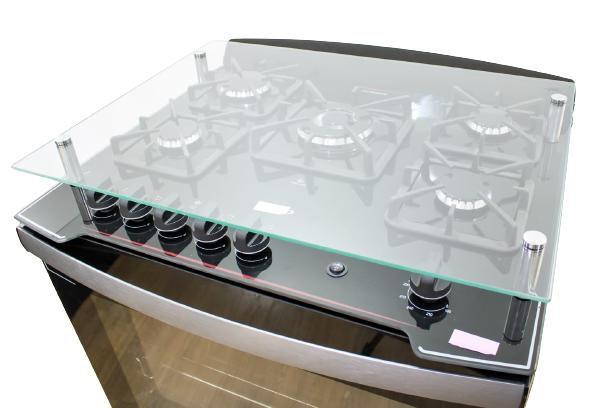 Tampa De Vidro Atlas Utop Glass Fogão Mesa De Vidro 5 Bocas - PLUS ...