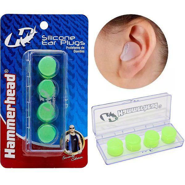 Tampao Protetor de Ouvido Auricular 4 PC Silicone Hammerhead - Protetor ...