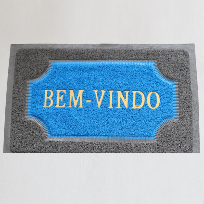 Tapete Porta Natal Meio Redondo - Poinsétia 61x91cm Antiderrapante