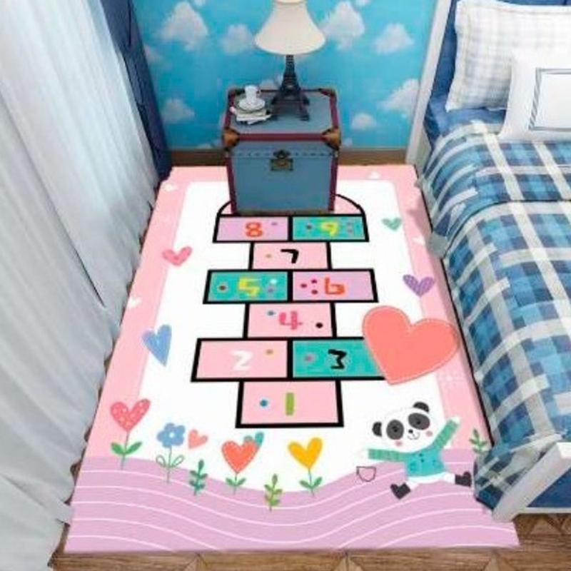 Tapete Emborrachado Dobrável Infantil Amarelinha/ Alfabeto Menina e ...