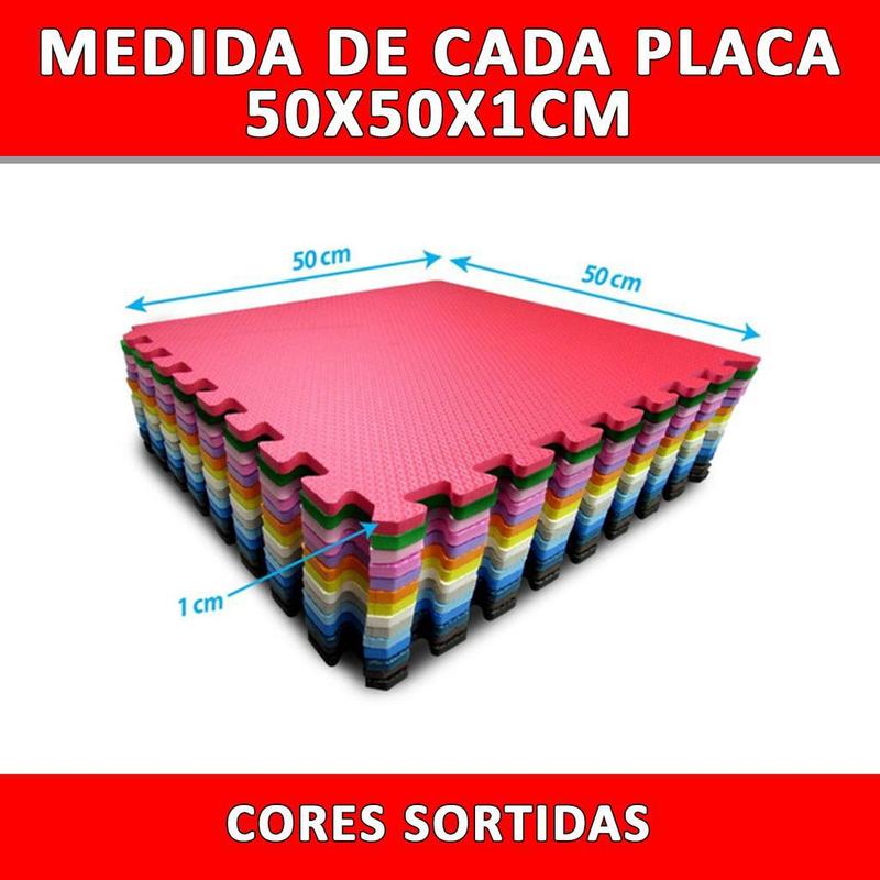 Tapete Infantil para Crianças Bebês 16 unidades Colorido Eva ...
