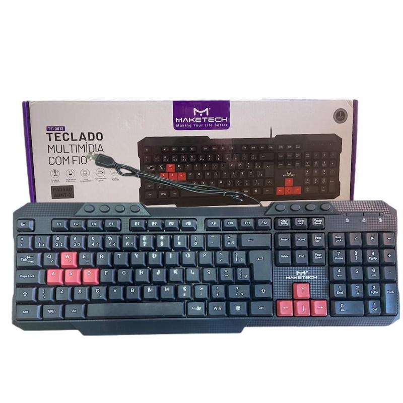 Teclado Gamer Maketech Usb Multimidia Tf-0613 - Teclado - Magazine Luiza