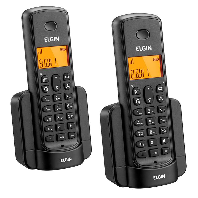 Telefone sem fio Elgin TSF 8002 - Preto - Ramais - Magazine Luiza