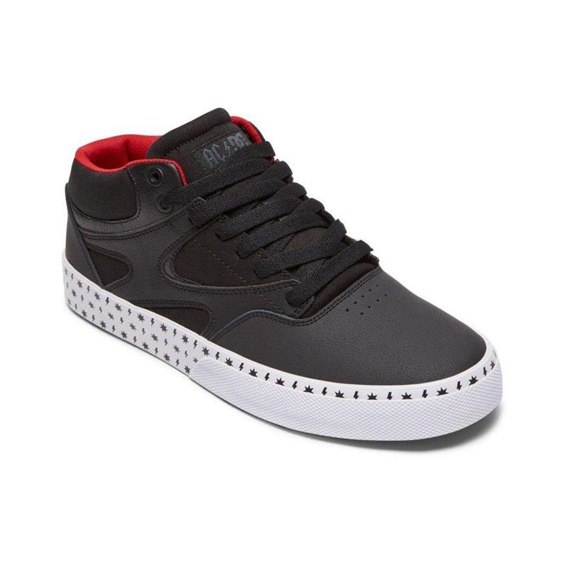 Tênis DC Kalis Mid AC/DC Black White - DC SHOES - Outros Moda e ...