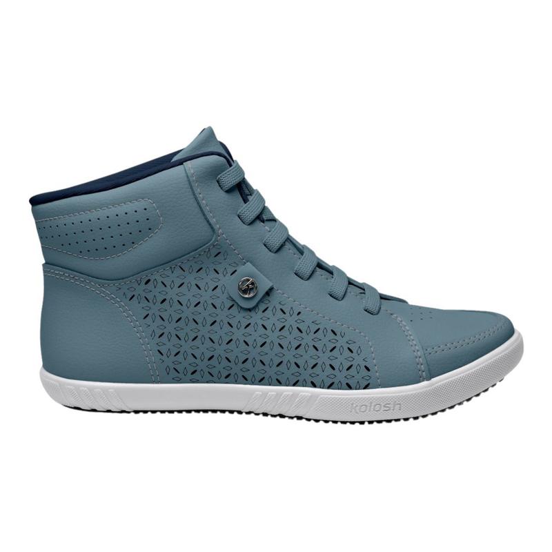 Tênis Feminina Kolosh C0105B Sneaker Cano Alto Bota Flatform Elastico ...