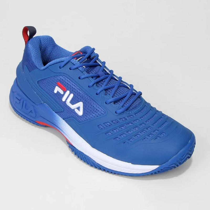Tênis Fila Axilus Ace Masculino - Azul e Vermelho - Tênis Esportivo ...