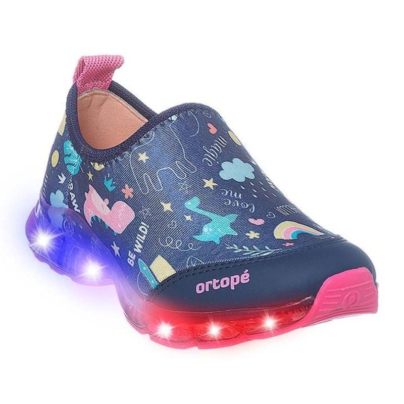 Tenis Ortope Infantil Feminino Led Ortopedico Conforto Macio - Ortopé ...