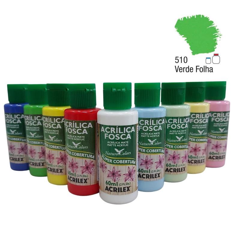 Tinta Acrílica Fosca 60 Ml Acrilex - Tinta Acrílica - Magazine Luiza