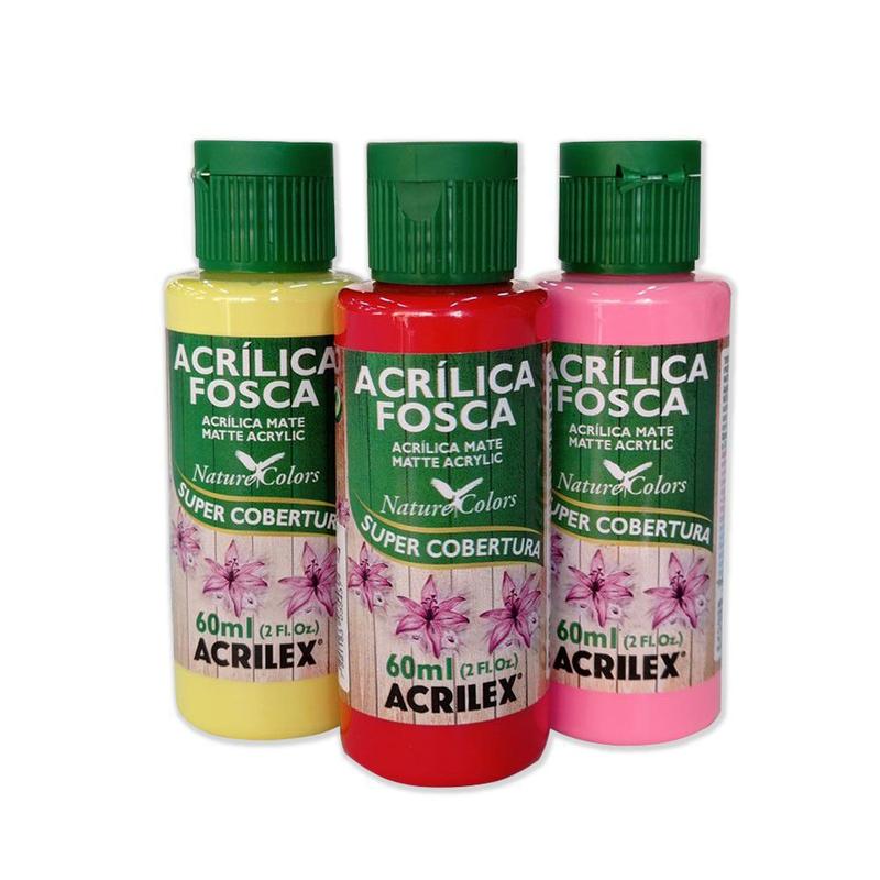Tinta acrílica fosca 60ml - ACRILEX - Tinta Acrílica - Magazine Luiza
