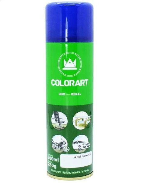 Tinta Colorart Spray Uso Geral Azul Colonial 300ml - Tinta Spray para ...