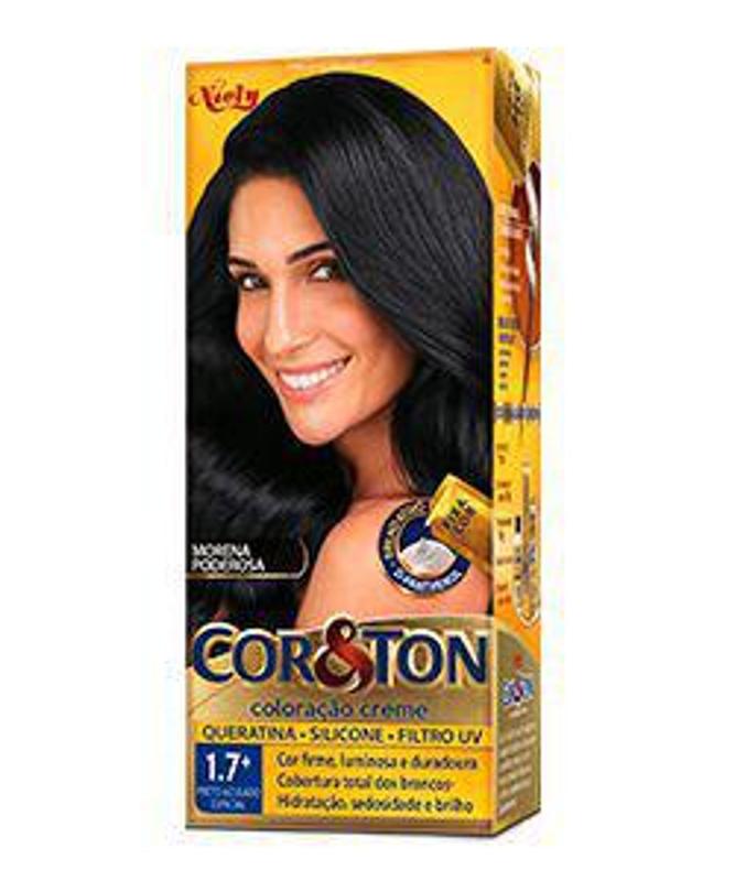 Tinta de Cabelo Cor e Ton Preto Azulado Especial 1.7 - Niely - Tinta de ...