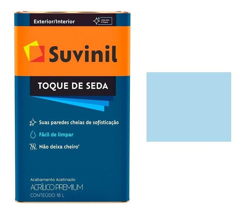 Tinta Suvinil Acrilico Parede Acetinado Azul Bebe 18 Lt - Tinta para ...