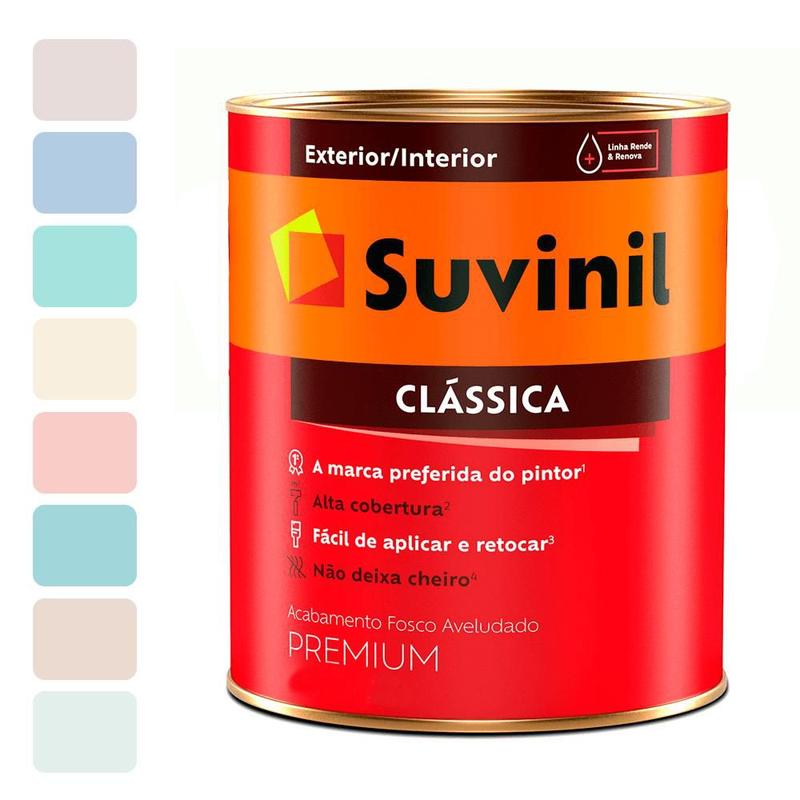 Tinta Suvinil Clássica Premium Maxx PVA 900 ml - Tinta para Parede ...