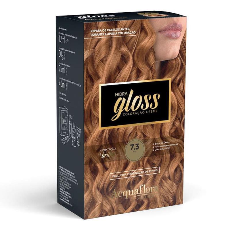 Tintura Acquaflora Gloss 7.3 Mel - Tinta de Cabelo - Magazine Luiza