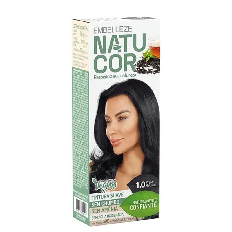 Tintura Suave Natucor 1.0 Preto Natural - Embelleze - Tinta de Cabelo ...