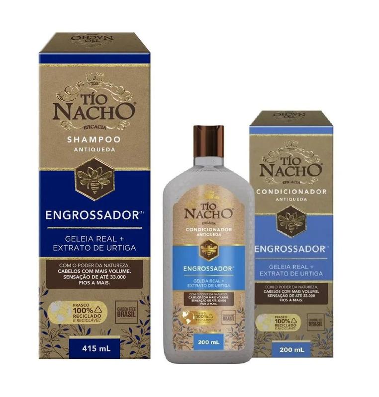 Tio Nacho Antiqueda Engrossador Shampoo 415 + Cond 200 ml - Kit Shampoo ...