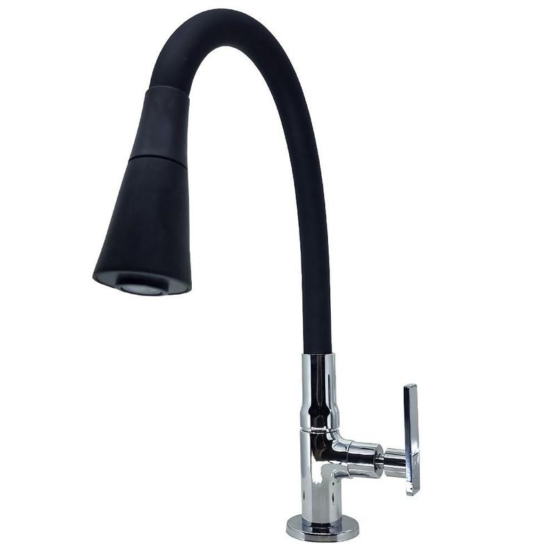 Torneira Gourmet Shower Preta Bica Móvel Mesa 305-C62 - Cemix Metais ...