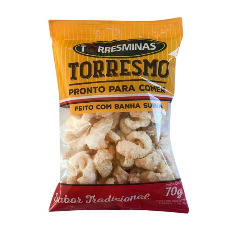 Torresmo Pacote Torresmo Pronto Torresminas Sabor Tradicional 70g - Torresmo / Pururuca ...