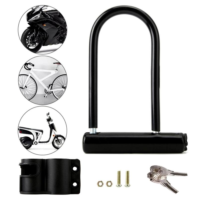 Trava Tranca Cadeado U Bike Bicicleta Moto U Lock Em Aço 245 - N.A.V.Y ...