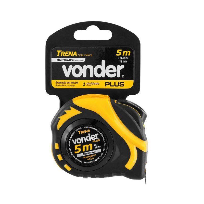 Trena Curta De Aço Autotrava 5m X 19mm Vonder - Trena - Magazine Luiza