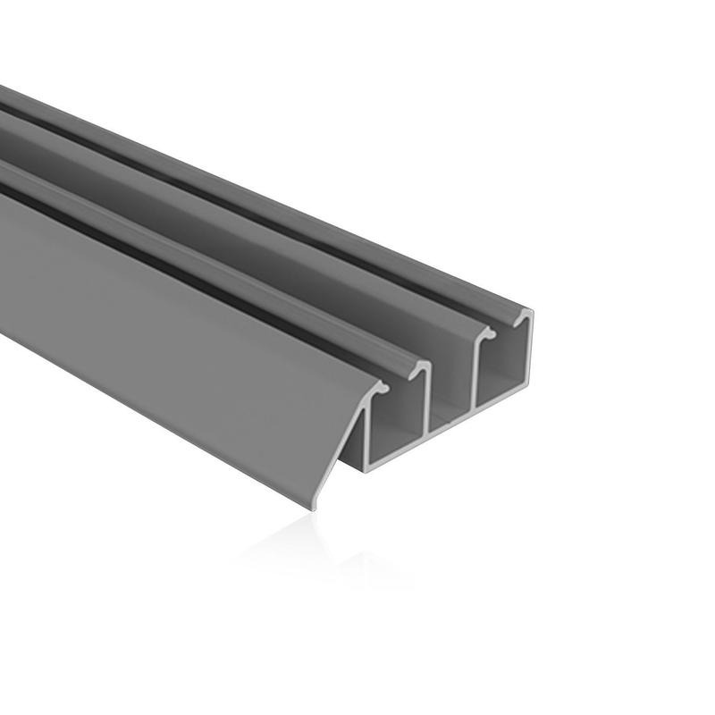 Trilho Duplo Rm-290 Para Sistema Linea 2 Barras 3mts - Rometal - Trilho ...