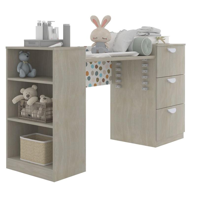 Trocador Bebê/Mesa Infantil Regulável Kids Aveiro Móveis Mega Sul ...