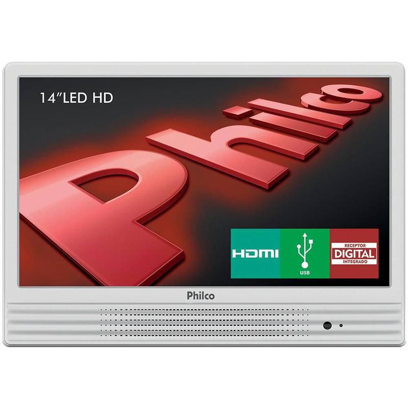 TV LED Philco PH14E10DB, HDMI, USB, 60hz, Branca - Bivolt - TVs ...