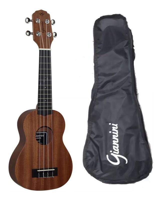 Ukulele Giannini Soprano Acustico Com Bag Guk-21 Ws - Ukulele ...