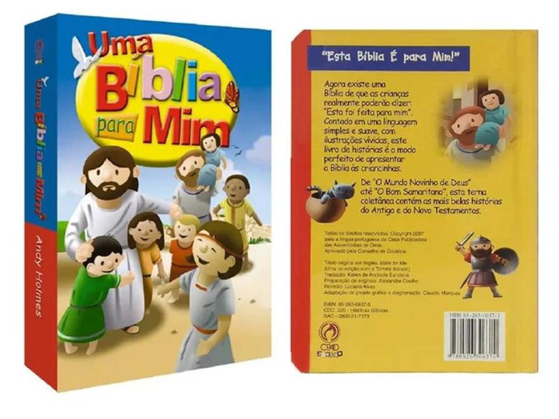 Uma Bíblia para mim/ Infantil CPAD/ Capa dura e folhas grossas - Bíblia ...