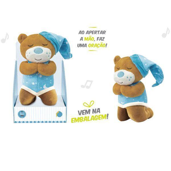 Urso de Pelucia Que ORA Reza o Pai Nosso 20CM AZUL UNIK UR1929-M - Unik ...