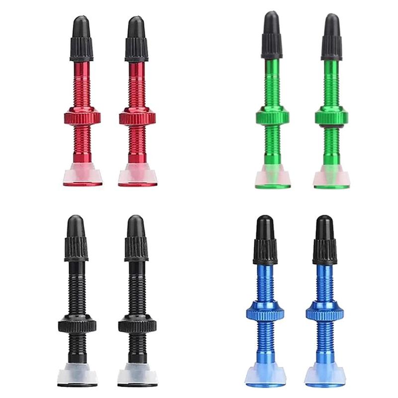 Comprar válvula presta de tubeless negro, rojo | The Bike Village