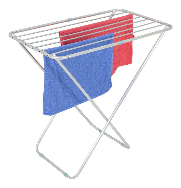Varal Dobrável De Chão Slim Alumínio Resistente 88cm Bel - Varal de ...
