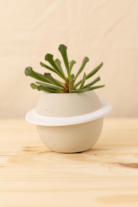 Bloem Vaso Saturn 30 Cm, Autoirrigante, Colore Peppercorn, In Plastica Riciclata, Per Interni/Esterni - 3