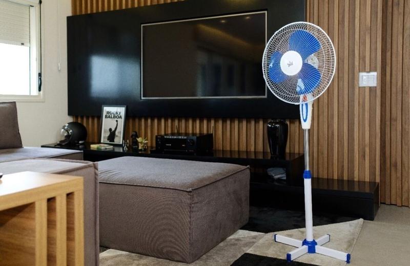 Ventilador de Coluna Turbo Silencioso Pedestal 130cm Potente 3 ...