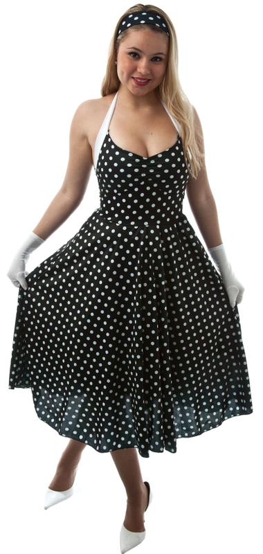 Vestido Anos 60 Retrô Adulto - Jade Fashion - Vestido Feminino ...